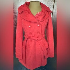 Lane Crawford Women's Dark Pink Light Fuchsia Double-Breasted Coat